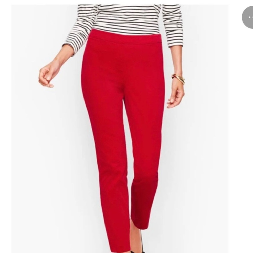 Talbots Women’s Red Chatham Ankle Pant size 16